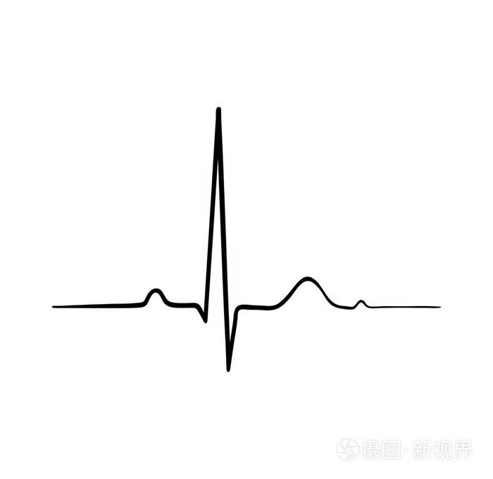 ecg心跳心内科符号心脏科医生的标志医疗图标