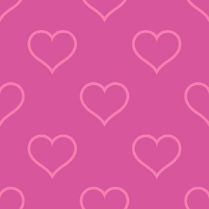 粉红心爱无缝的背景模式, 情人节照片