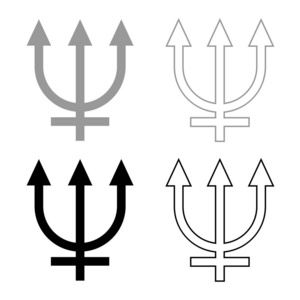 海王星标志符号图片