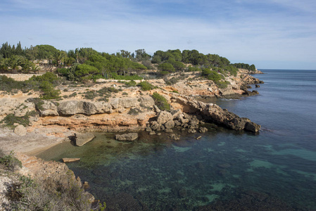 ametlla de mar on the coast of tarragona, Spain