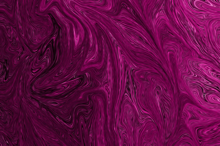 液体抽象图案采用塑料粉红色和黑色图形颜色艺术形式。 具有液体流动的数字背景。