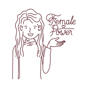 女性与标签女性力量头像字符图片
