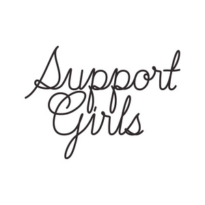 支持女孩标签隔离图标