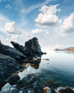 在土耳其的地中海海景