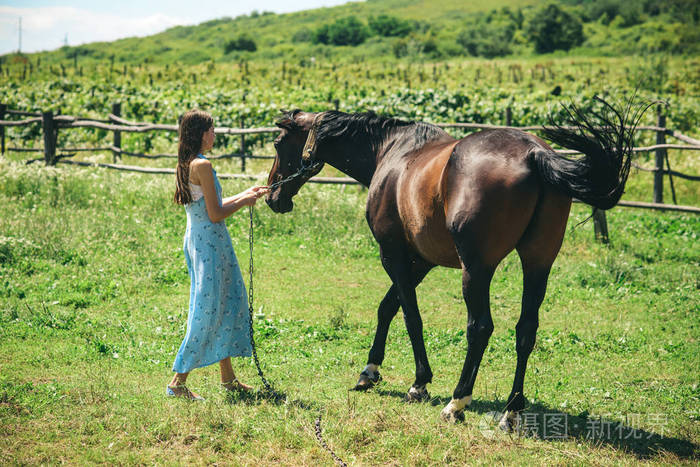 带着她的马去散步.与马,友谊和爱情交朋友.