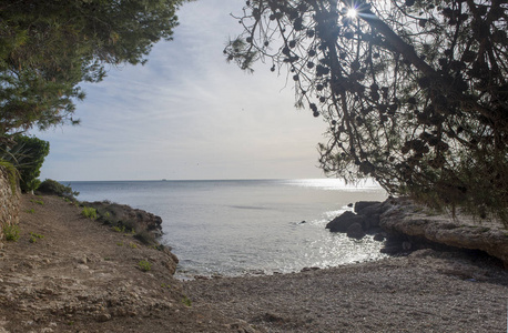 ametlla de mar on the coast of tarragona, Spain