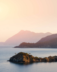 在土耳其的地中海海景