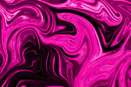 plasticpink液体抽象图案与塑料粉红色和黑色图形颜色艺术形式.