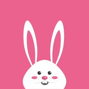 快乐复活节兔子日图标图像矢量插图