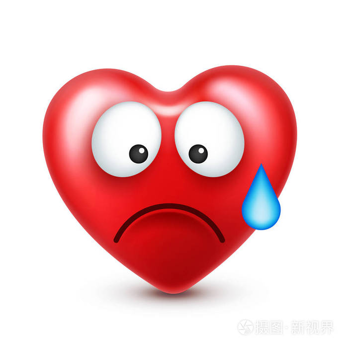 情人节的笑脸表情符号向量有趣的红脸与表情和情感爱情符号