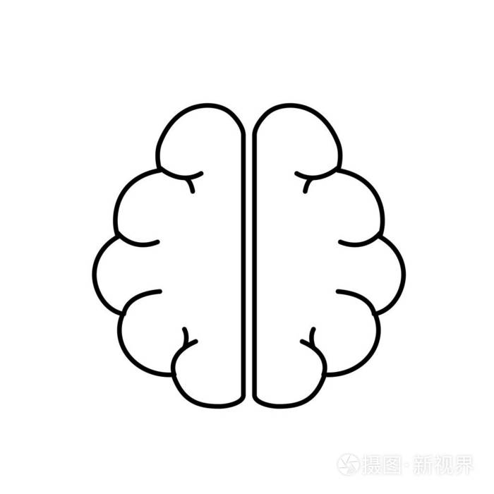 线解剖脑到想象和记忆灵感矢量插图插画-正版商用图片17lsy8-摄图新