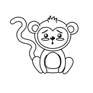 猴子鄙视表情图片-猴子鄙视表情素材-猴子鄙视表情插画-摄图新视界