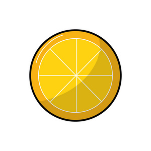 美味柠檬片有机水果插图