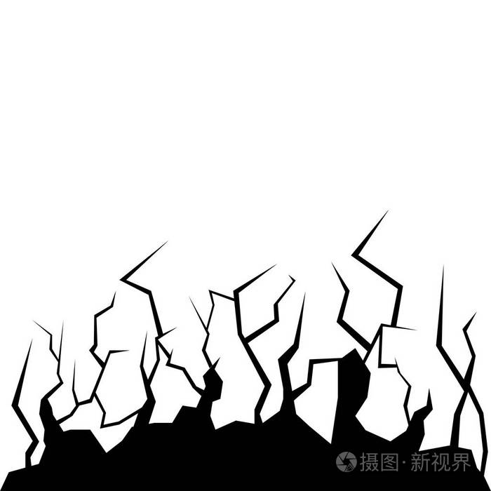 墙体裂缝图像插画-正版商用图片17lvcw-摄图新视界