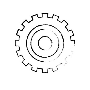图形工业齿轮加工工程矢量图