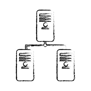 图形横幅数据中心数字连接矢量图