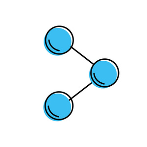共享技术图标，通信信息矢量图