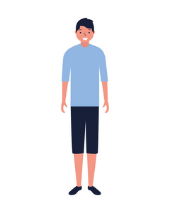 人站立的字符白色背景照片