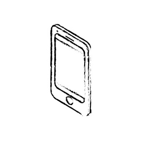 数字技术智能手机与电子通信矢量图