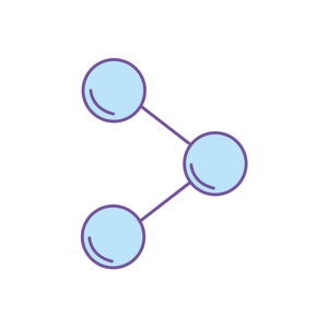 共享技术图标，通信信息矢量图