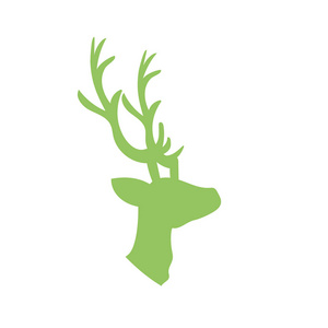 鹿野生动物自然保护区矢量插图