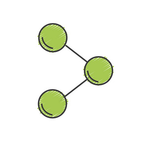 共享技术图标，通信信息矢量图