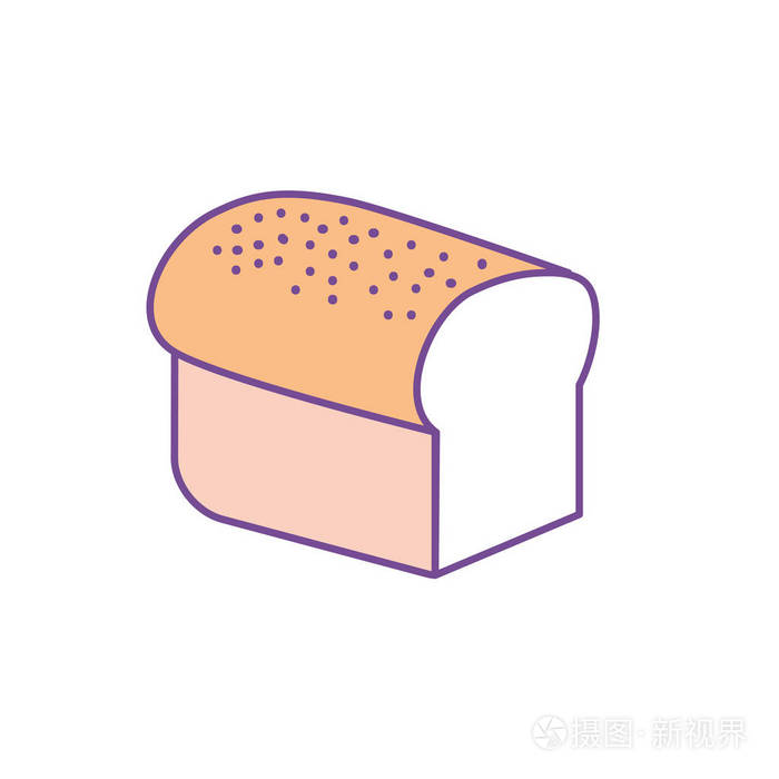 美味切片面包食品营养插图