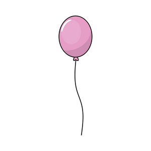 气球装饰设计飞行插图