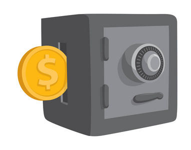 卡通保险箱图片