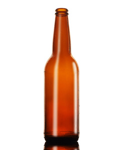 空棕色啤酒瓶
