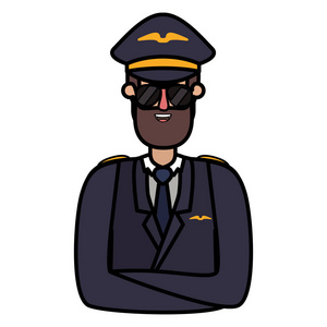 少年飞行员留胡子化身角色