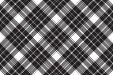 黑色白色经典格子无缝图案. 矢量图.照片