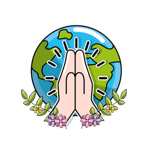 世界和谐世界和平与和谐精神矢量图照片