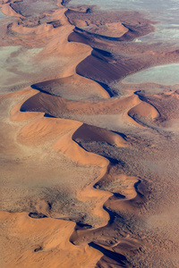 纳米比亚国家公园纳米比亚非洲Sossusvlei沙漠美丽的沙丘。