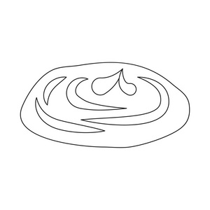 汉堡和三明治符号的矢量插图。网上汉堡和切片股票符号的收集
