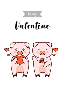 卡通.孤立溢价猪肉标签与 grunge 纹理