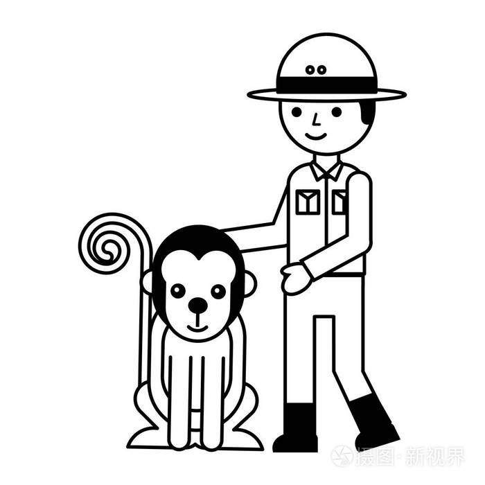 字符狩猎之旅概念插画-正版商用图片17mz9z-摄图新视界