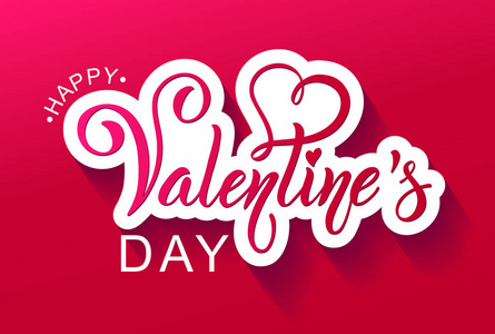 情人节快乐. 复古复古复古风格. 刷字. 许多心脏. 邀请的标志和标志.