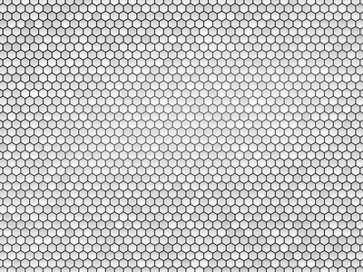 抽象灰色金属六边形纹理