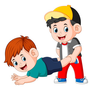 着他的腿与球足球足球运动员矢量卡通插图查理卓别林用手和拐杖握着腿