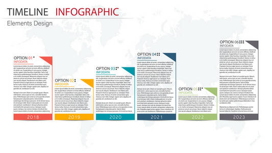 矢量抽象元素时间线信息图形6步。 设计业务财务模板版面小册子工作流信息展示等。 信息图表时间表。 抽象三维向量。