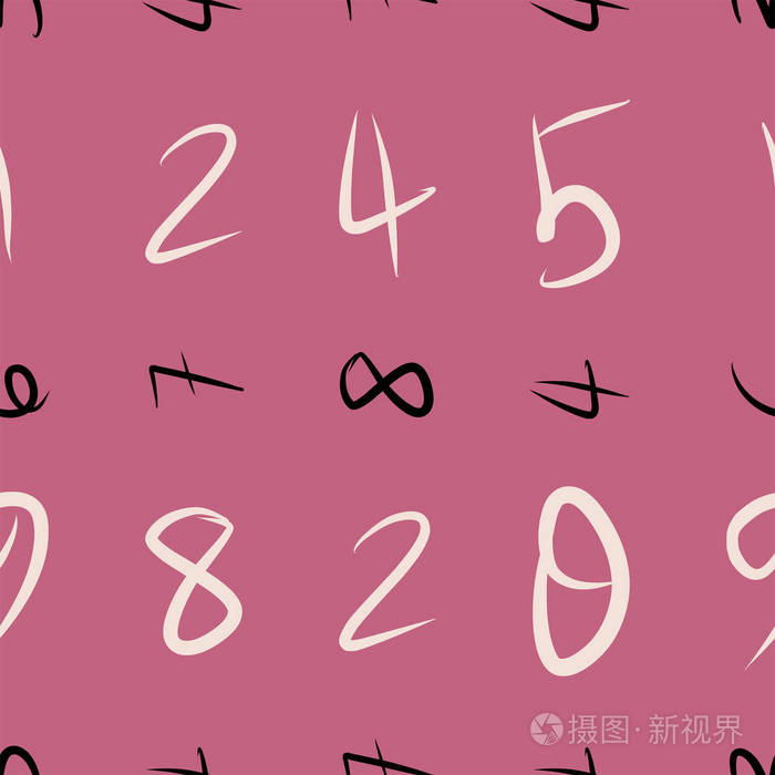 无缝的抽象数字. 用于网页壁纸,平面设计,目录,纹理或背景.