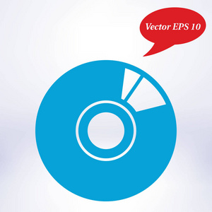 CD或DVD图标。 光盘Simbol。