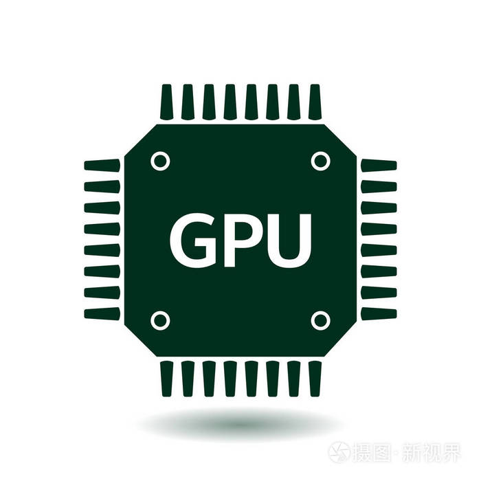 电路板图标. 技术方案平方符号. 平面设计风格.插画-正版商用图片17nt