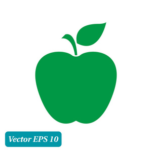 苹果图标简单矢量插图照片