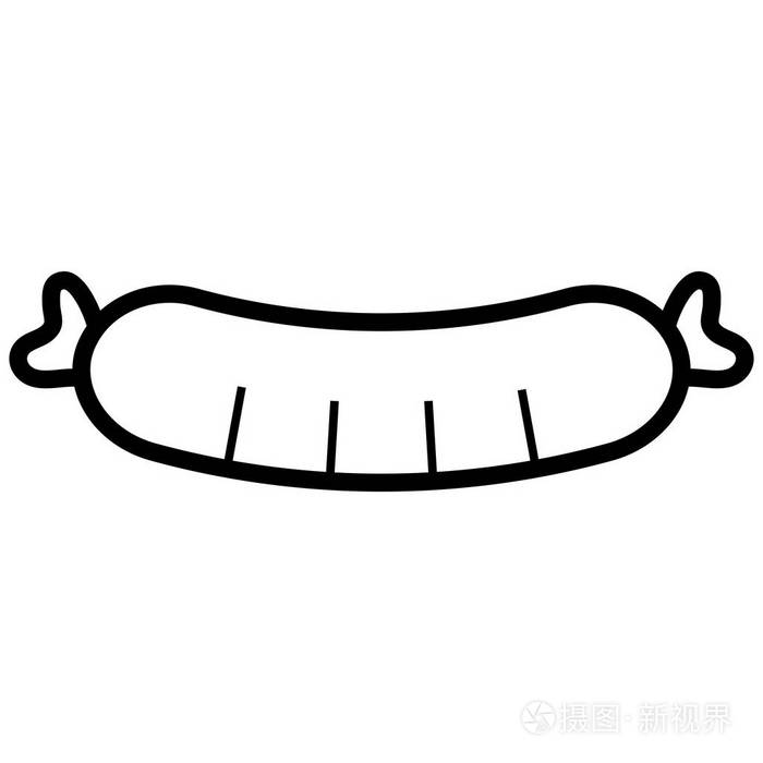 香肠食品设计插画-正版商用图片17o70e-摄图新视界