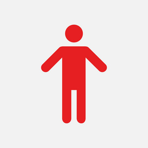 人类男性标志图标.人的象征.男厕所.平的风格.eps10.照片