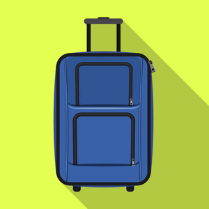 手提箱和行李符号的矢量插图。为网站设置的行李箱和旅行股票符号