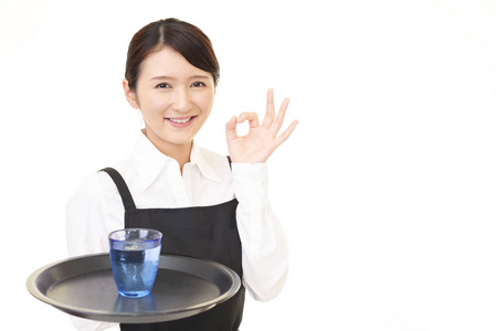 餐厅服务员亚洲图片