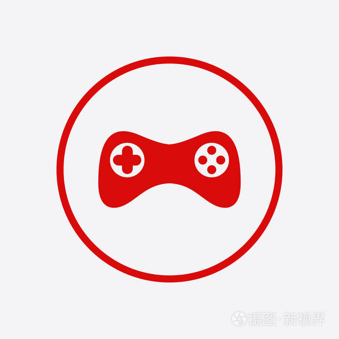 游戏本图标矢量平面设计风格